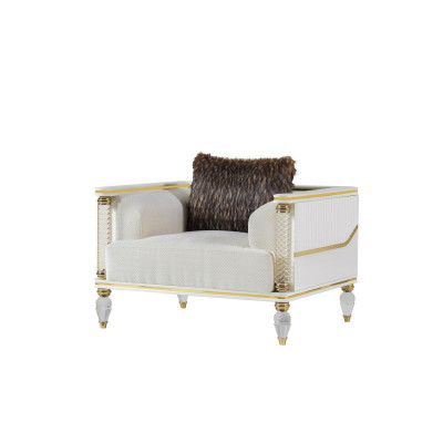 Design Suite Luxury Armchair Relax Textile White Armchair Relax Armchair Modern luxury