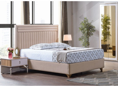 Modern Bedroom Set Bed + 2x Bedside tables Design Furniture 3 pcs. new EU