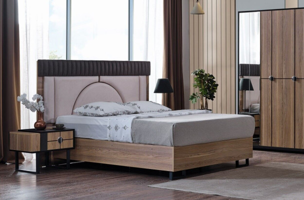 Bedroom Set Luxury Complete's Bed +2x Bedside tables 3-piece. Modern set new