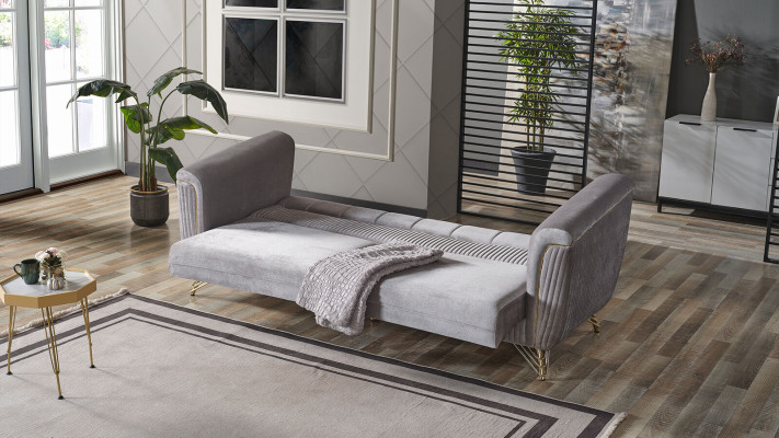 Sofa 3 Seater Textile Wood Modern Sofa Upholstery Couch Sofas Design Luxury Gray