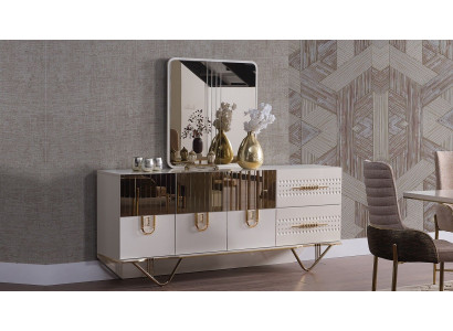 Sideboard Wardrobe High Gloss Furniture Wood Luxury Chest of drawers Sideboard