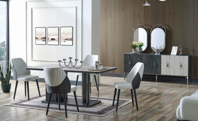 Luxury Dining room Set Dining table 6x Chairs Sideboard Dining set n Dining set 8 pieces