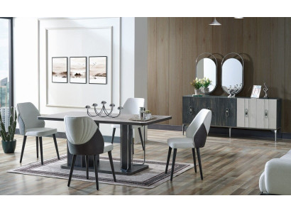 Luxury Dining room Set Dining table 6x Chairs Sideboard Dining set n Dining set 8 pieces