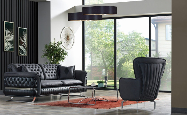 Sofa set 3+1 Seater Armchair Suite Chesterfield Relax Armchair Furniture new