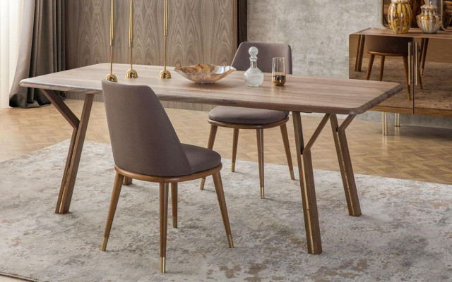 Dining room Set 6x Chairs +Dining table +Sideboard+Mirror Set Dining room Designer new