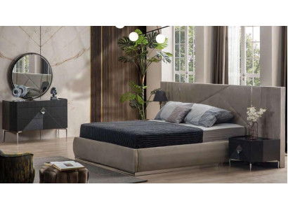 Bedroom Set Bed + 2x Bedside tables + Chest of drawers + Mirror Design Furniture 5pcs new