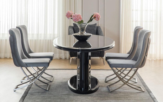Dining room set luxury 6x chairs dining table dining set suite armchairs modern new