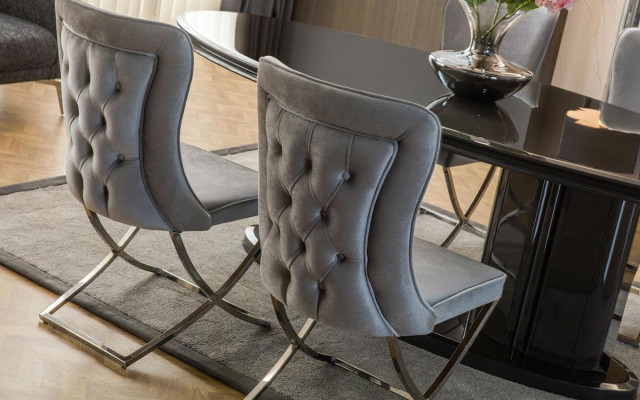 Dining room set luxury 6x chairs dining table dining set suite armchairs modern new