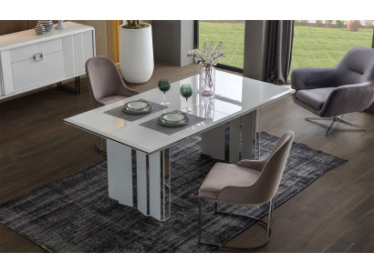 Dining room set luxury 6x chairs + dining table dining set suite armchairs new modern