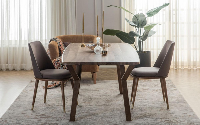 Suite Dining room Chair Set 6x Chairs + Dining table Luxury Furniture Group Dining set