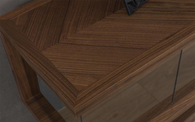 Wohnwand Wall Wood Modern Style Shelf Living room Furniture Wardrobe TV-cabinet with TV Frame