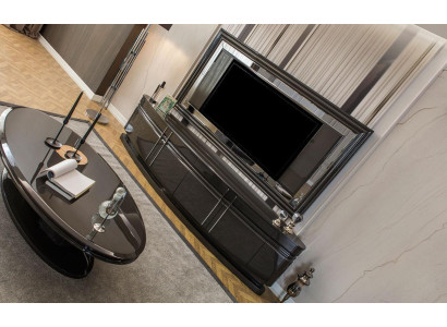 Wohnwand Wall Wood Modern Style Shelf Living room Furniture Wardrobe new TV-cabinet with TV Frame
