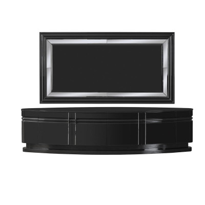 Wohnwand Wall Wood Modern Style Shelf Living room Furniture Wardrobe new TV-cabinet with TV Frame