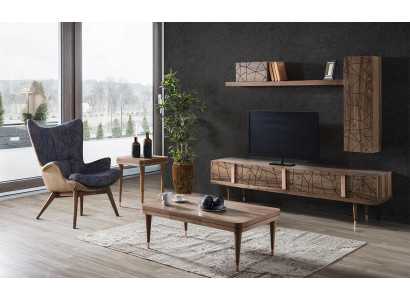 Modern Wall unit Furnishings Design Style Living room TV Lowboard Wall Display case