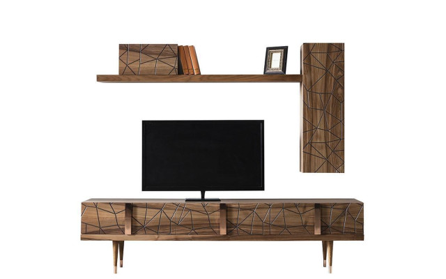 Modern Wall unit Furnishings Design Style Living room TV Lowboard Wall Display case