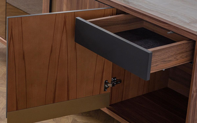 Sideboard Wardrobe Brown High Gloss Furniture Wood Luxury new Chest of drawers Sideboard
