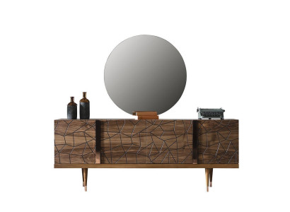 Dining room Chest of drawers Sideboard with Mirror Modern new Luxury Chests of drawers Wood Design