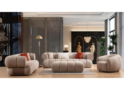 Sofa set 4+3+1 Stool Living room Luxury Sofa Modern Fabric new Complete Modern
