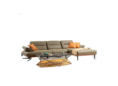 Corner sofa L-shape Textile Corner sofa Sofa Upholstery Premium Couch L-shape new Modern