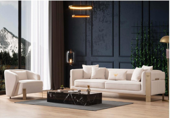 Sofa set 3+1 Seater Modern Relax Armchair Modern Style 2-piece Luxury Living room new