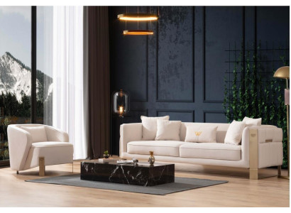 Sofa set 3+1 Seater Modern Relax Armchair Modern Style 2-piece Luxury Living room new