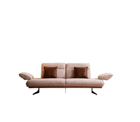 Sofa set 4+3+1 Seater Living room Set Complete Textile Sofa Armchair Wood new