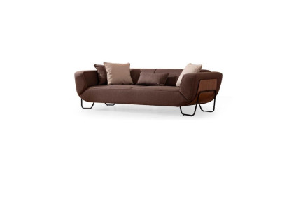 Sofa 3 Seater Design Sofas Upholstery Couches Brown 3 Seater Relax Seat Furniture Modern new