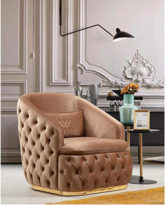 Design Seater Luxury Armchair Relax Textile Armchair Relaxation Chair Modern Chesterfield