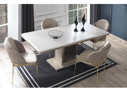 Luxury Dining room Set Dining table 6x Chairs 7 pcs Modern Table Dining set