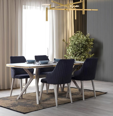 Modern 7-piece Dining room Suite Set Table 6x Chairs Modern dining set sets