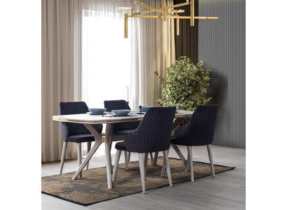 Modern 7-piece Dining room Suite Set Table 6x Chairs Modern dining set sets