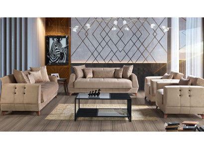 Sofa set 3+2+1+1 Seater Sofa Complete Set Relax Armchair 4-piece.