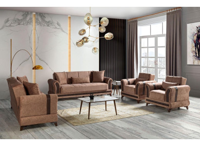 Sofa set 3+2+1+1 Seater Living room Set Textile Sofa Armchair Sofa bed