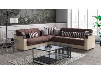 Corner sofa Living landscape Beige L-shape Sofa Living room Corner sofas Luxury 315 x 245