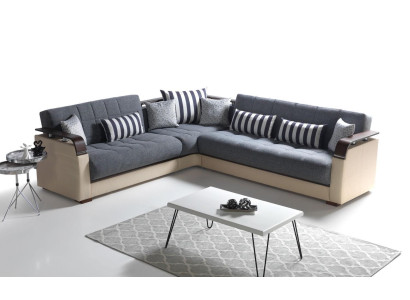 Gray Living room Corner sofa L-shape Modern Luxury Sofa Corner Sofa Corner suite