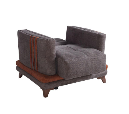 Sofa set 3+1 Seater Textile Wood Sofa 3 Seater Modern Armchair Complete Set new Eu