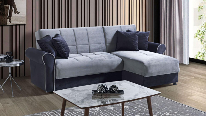 Corner sofa L-shape Textile Corner sofa Sofa Upholstery Premium Couch L-shape Modern new 1