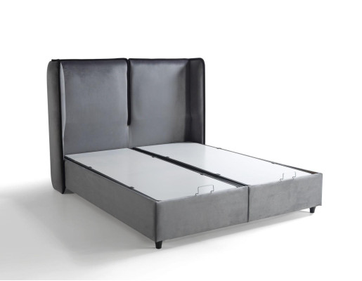 Bed Design Beds Luxury Boxspring Upholstery Bedroom Furniture new Modern Silver