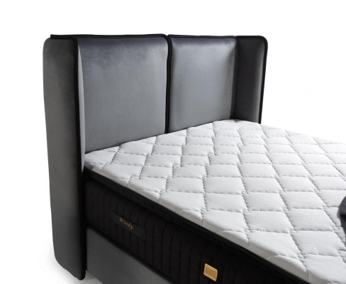 Bed Design Beds Luxury Boxspring Upholstery Bedroom Furniture new Modern Silver