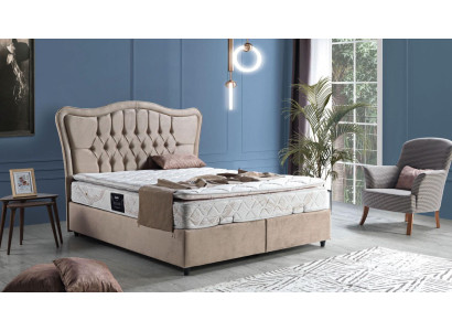 Bed Design Beds Luxury Upholstery Bedroom Furniture Modern Beige 160x200