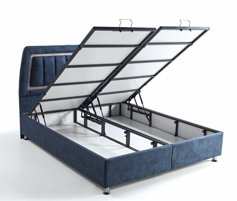 Bed Design Beds Luxury bed base Upholstery Bedroom Furniture Modern Blue
