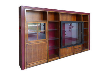 Built-in Wardrobe Shelf Display case xxl Cabinets Wall unit Glass cabinet extension Wall Wood