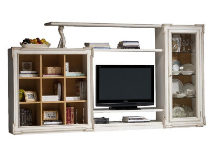 Antique style tv wall unit television stand wardrobe wall units TV cabinet glass cabinet furniture