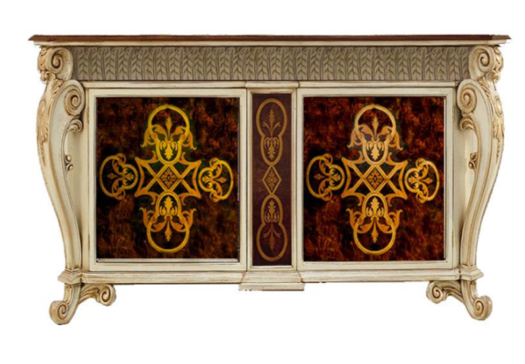 Sideboard Solid Wardrobe Shelf Wood Sideboard Cabinets Luxury Furniture from Italy