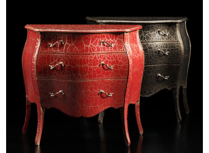 Italian Furniture Red Chest of drawers with drawers Sideboard Chests of drawers Wood new