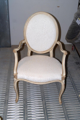 Dining room Armchair Beige Gold Wood Dining room Furniture Chairs Living room Chair new