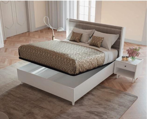Bedroom Set Bed 2x Bedside tables Wardrobe 4-piece design luxury