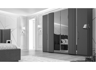 Wardrobe Bedroom Mirror Wardrobe Luxury Cabinets Gray Cabinets