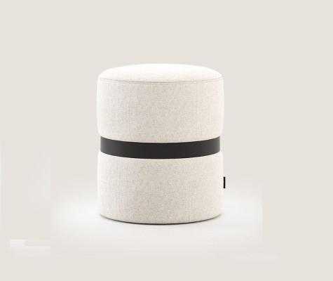 Designer White Upholstered Stool Bedroom Furniture Modern Side Stool