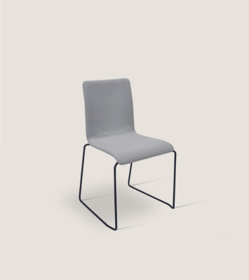 Gray single seater with stainless steel feet Designer Chairs Dining room Furniture new